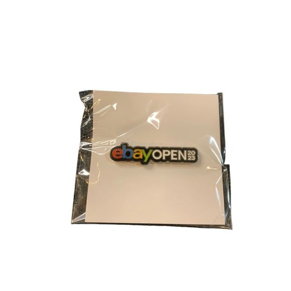 Ebayana Ebay Open 2023 Swag Bar Lapel Dual Pin Logo 2" - Picture 1 of 4